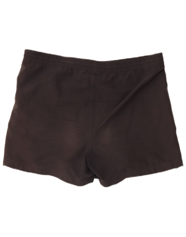 Shorts esportivos masculinos Adidas poliéster cinza médio