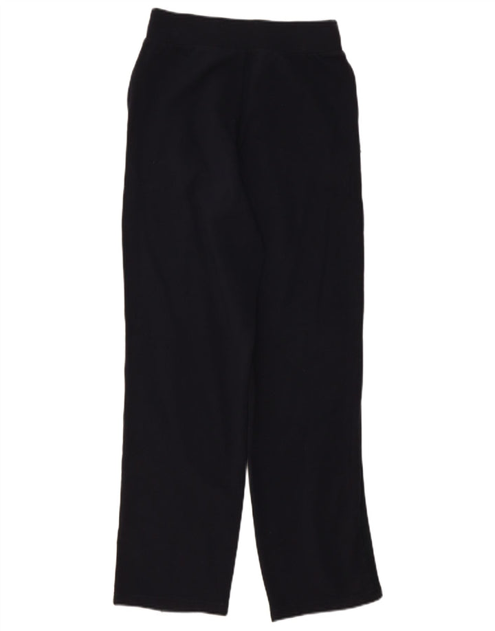 Calça de treino feminina Marks & Spencer UK 8 pequena algodão azul marinho