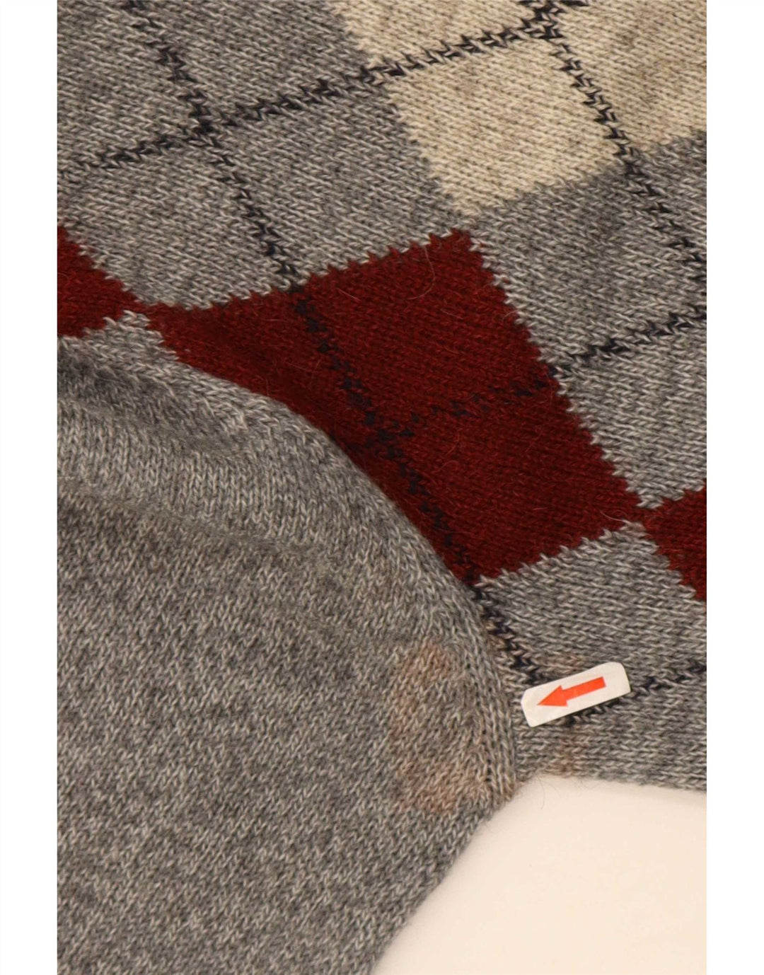 Suéter masculino Rodes com gola redonda IT 48 cinza médio argyle/diamante