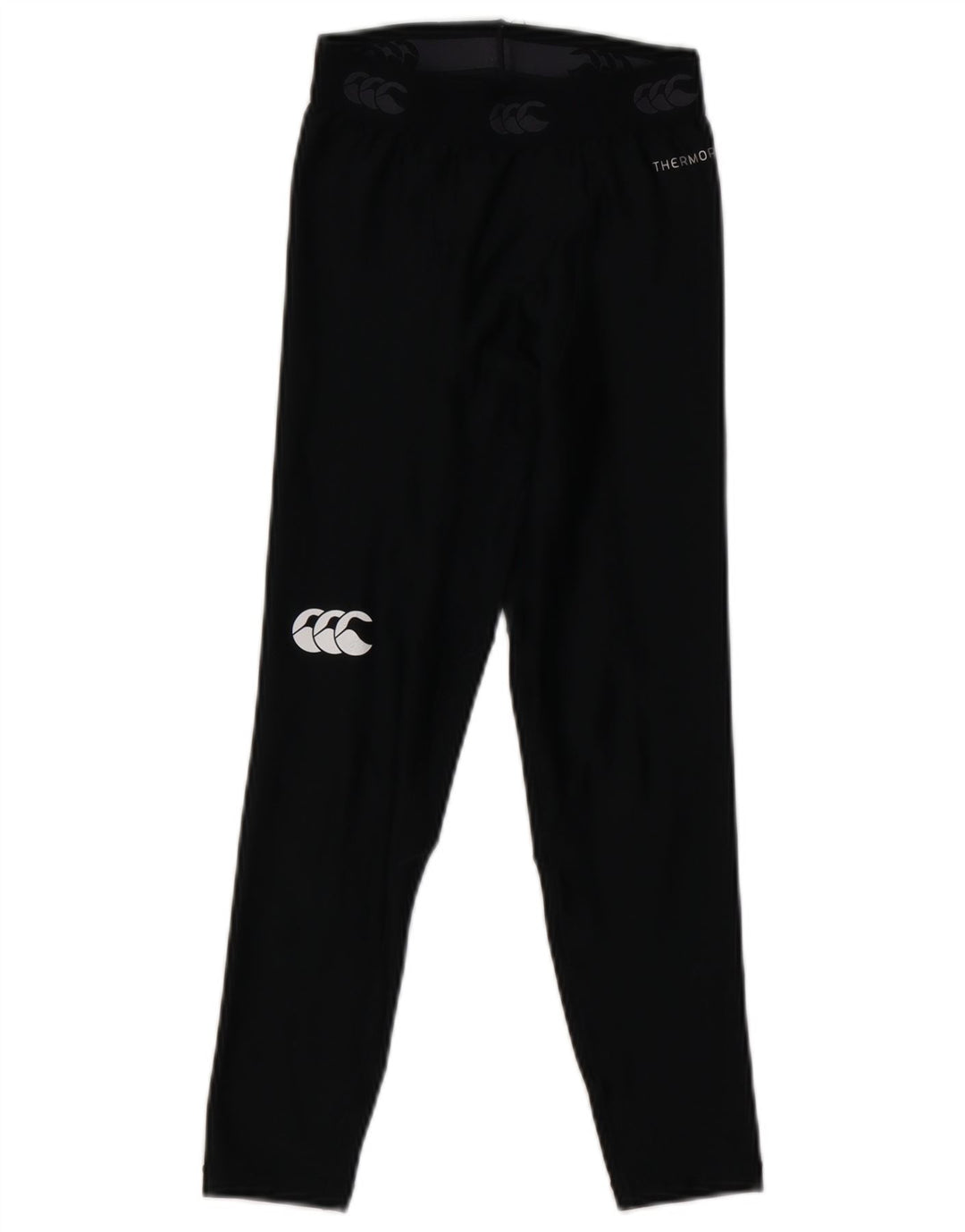 Canterbury Girls Graphic Leggings 7-8 anos pequeno poliéster preto