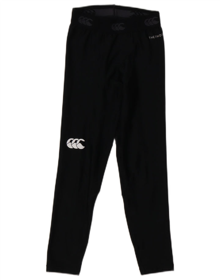 Canterbury Girls Graphic Leggings 7-8 anos pequeno poliéster preto