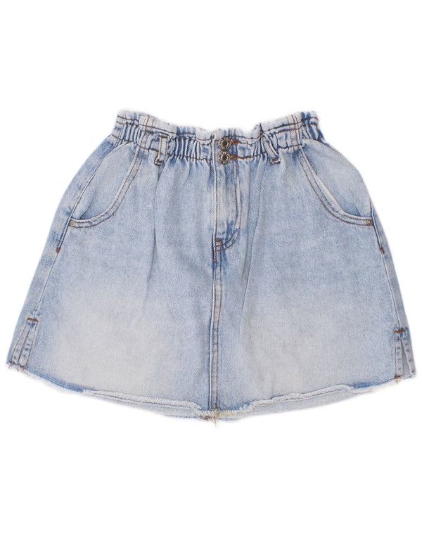 Zara Girls Denim Skirt 11-12 Years W24 Blue