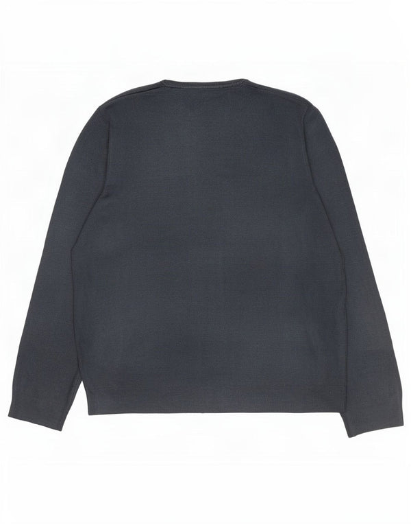 Suéter masculino Marks & Spencer com decote em V 2XL cinza acrílico