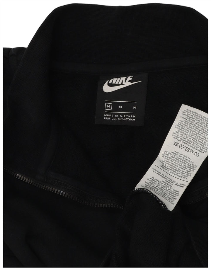 Moletom Nike feminino oversized com zíper e gola alta UK 14 médio preto