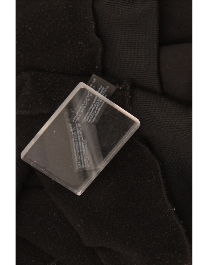 Tommy Hilfiger moletom gráfico feminino jumper UK 16 grande preto poliéster