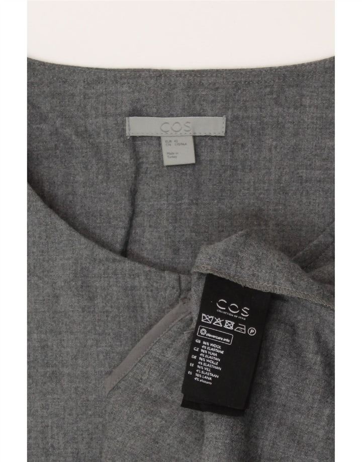 Jaqueta blazer feminina Cos com 5 botões UE 42 grande lã cinza