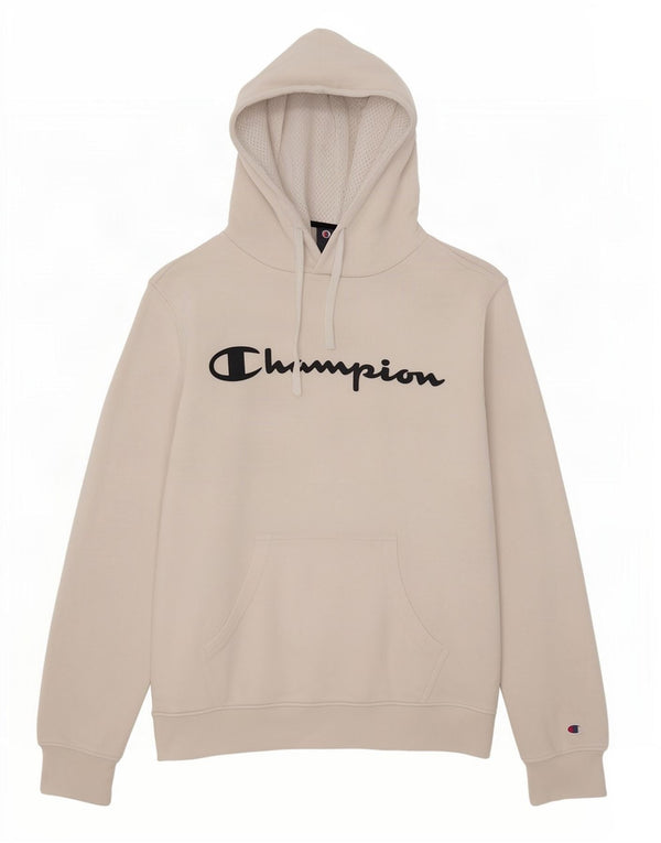 Jumper masculino com capuz gráfico Champion pequeno algodão branco