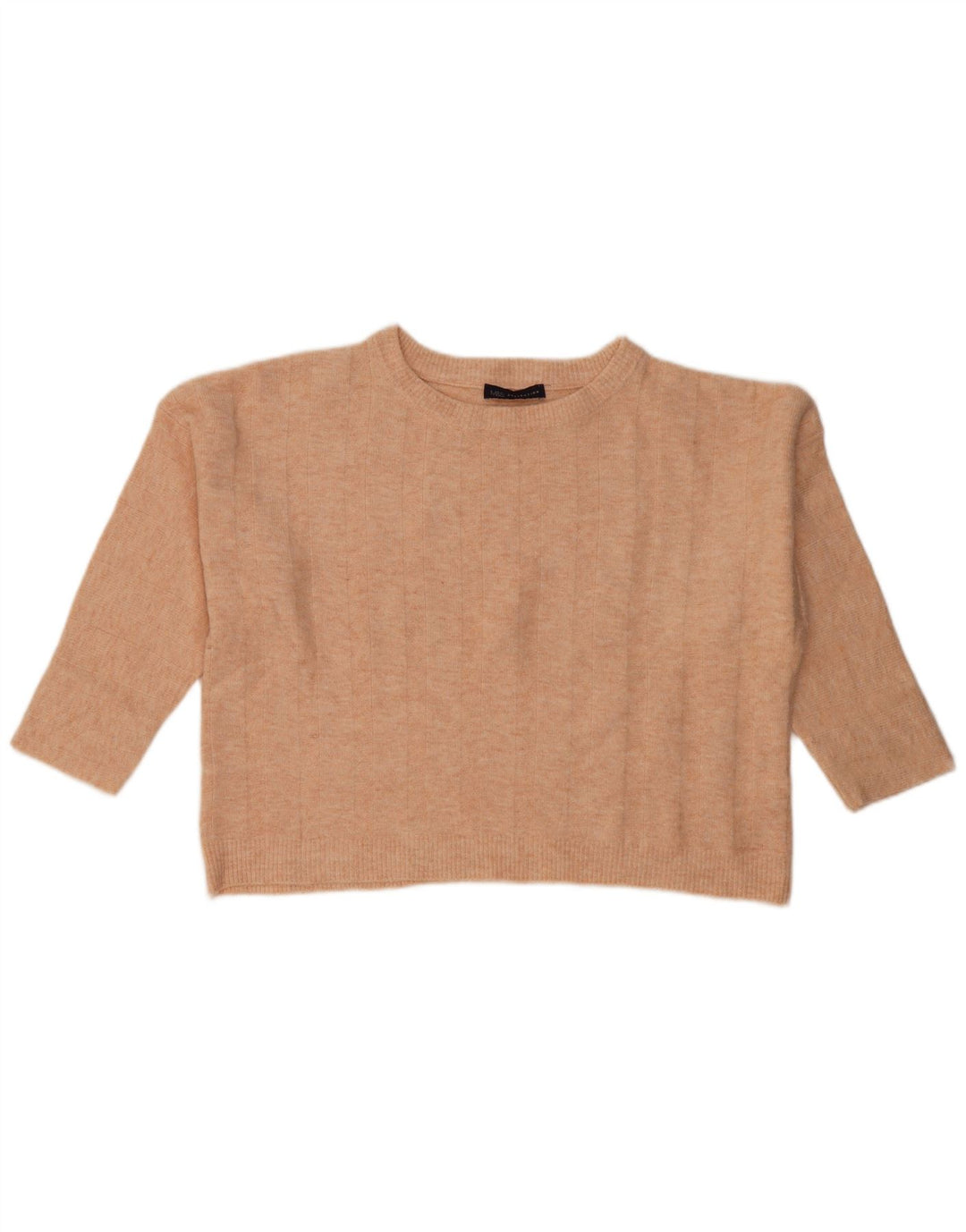 Suéter feminino Marks & Spencer com gola redonda e gola redonda Reino Unido 14 médio rosa