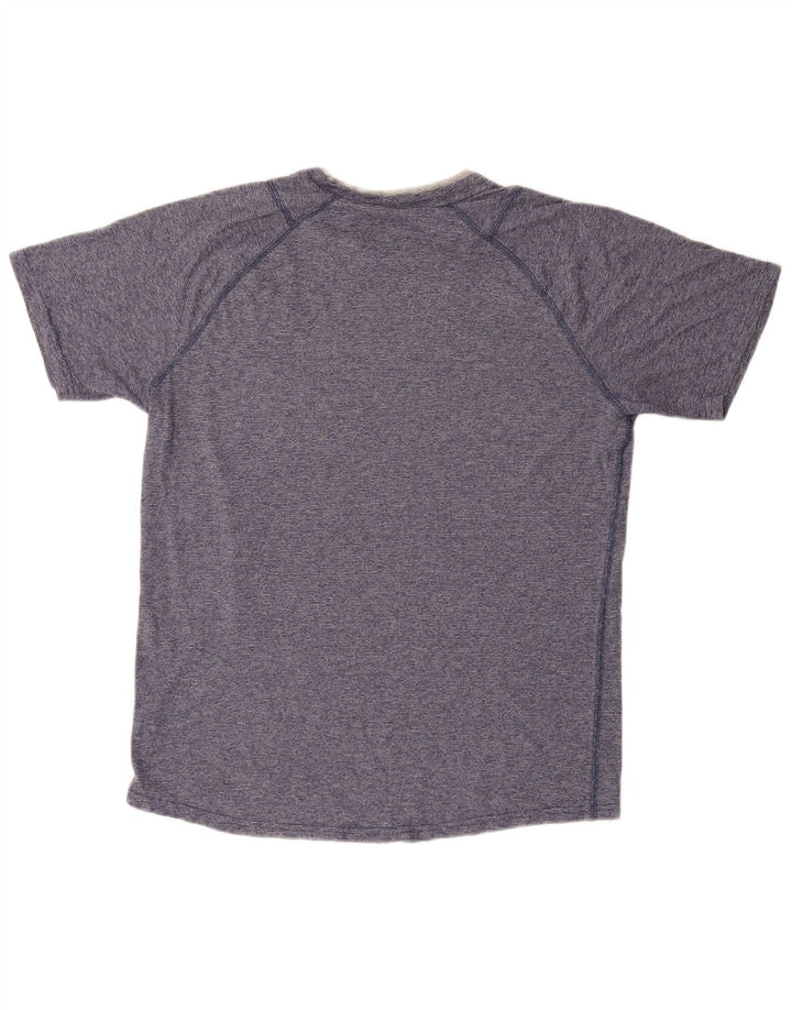 Camiseta masculina PUMA listrada azul média