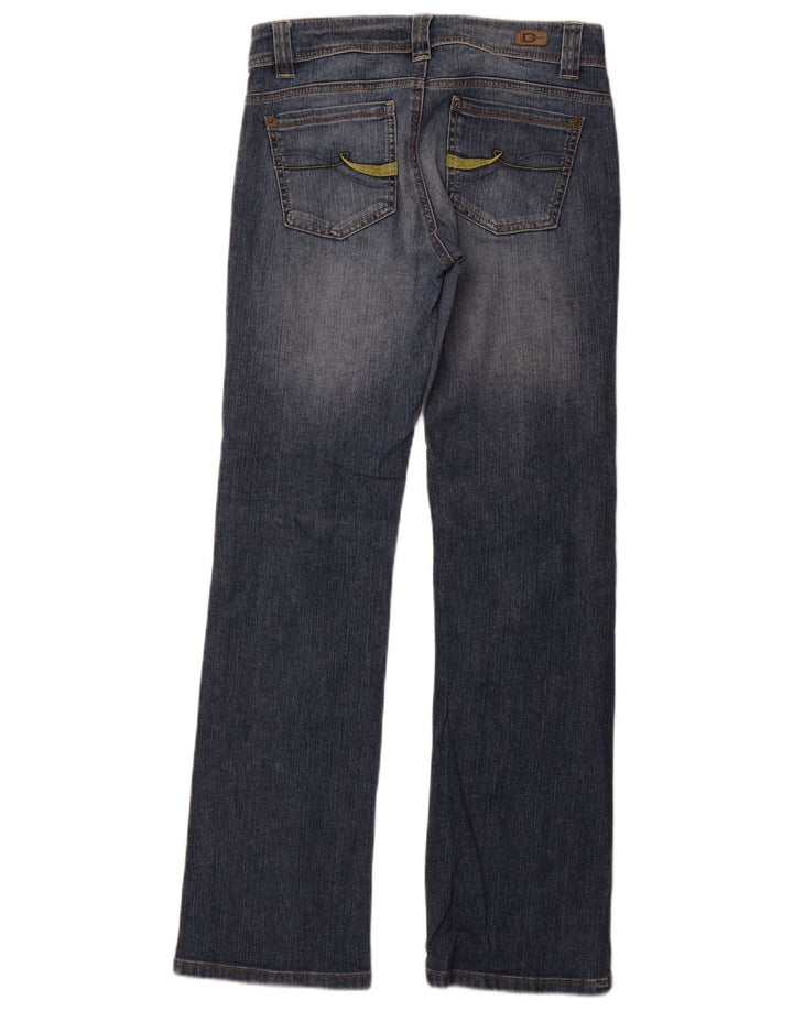 Jeans retos femininos DKNY US 4 pequenos W28 L31 algodão azul