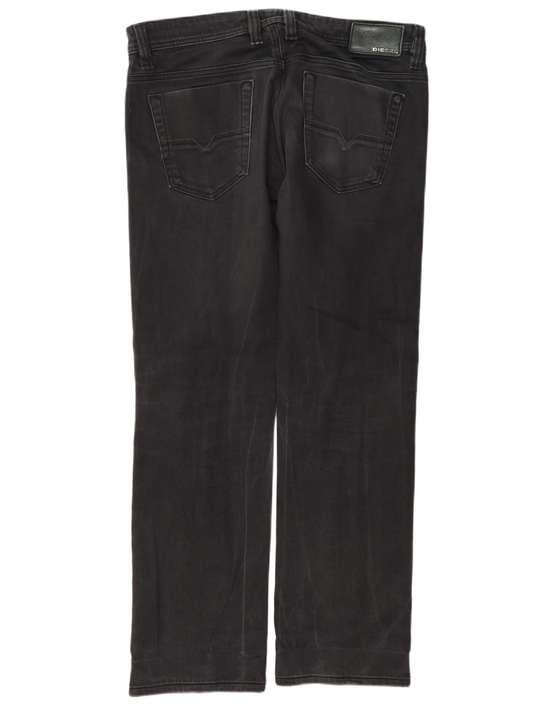 Diesel Masculino Viker Straight Jeans W33 L32 Algodão Cinza