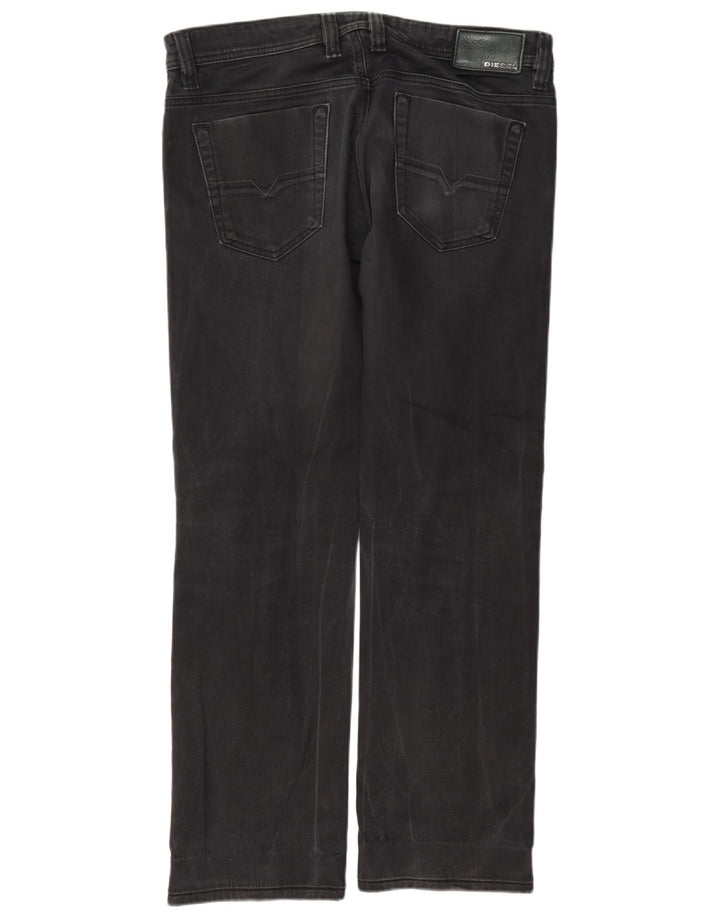 Diesel Masculino Viker Straight Jeans W33 L32 Algodão Cinza