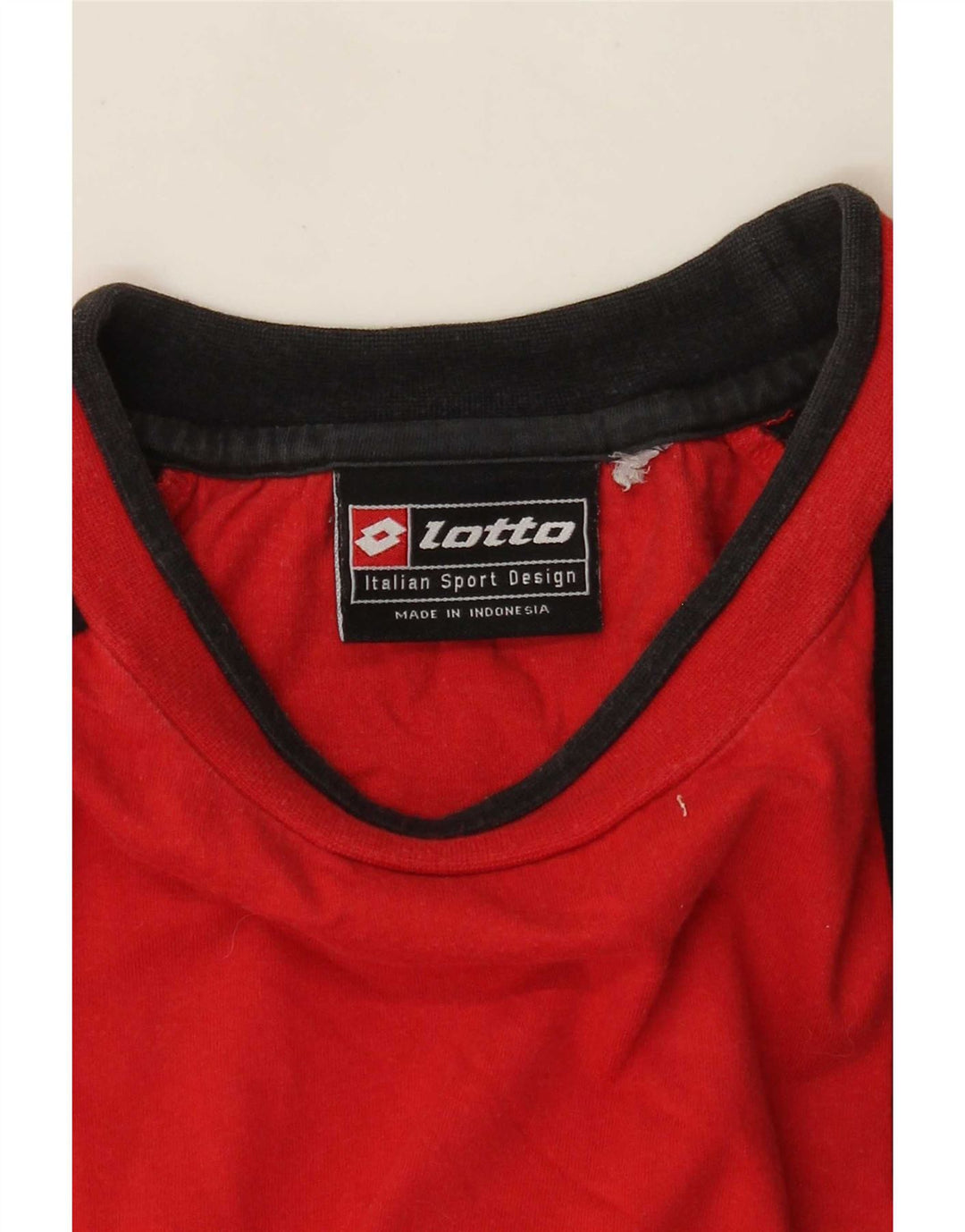Camiseta masculina Lotto Top médio vermelho colorblock