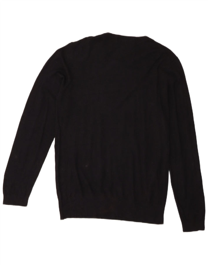 Zara Suéter masculino com gola redonda XL preto