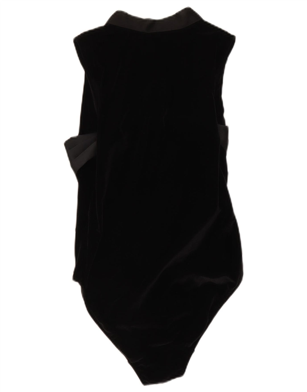 IMEC Body feminino de veludo sem mangas IT 48 XL preto