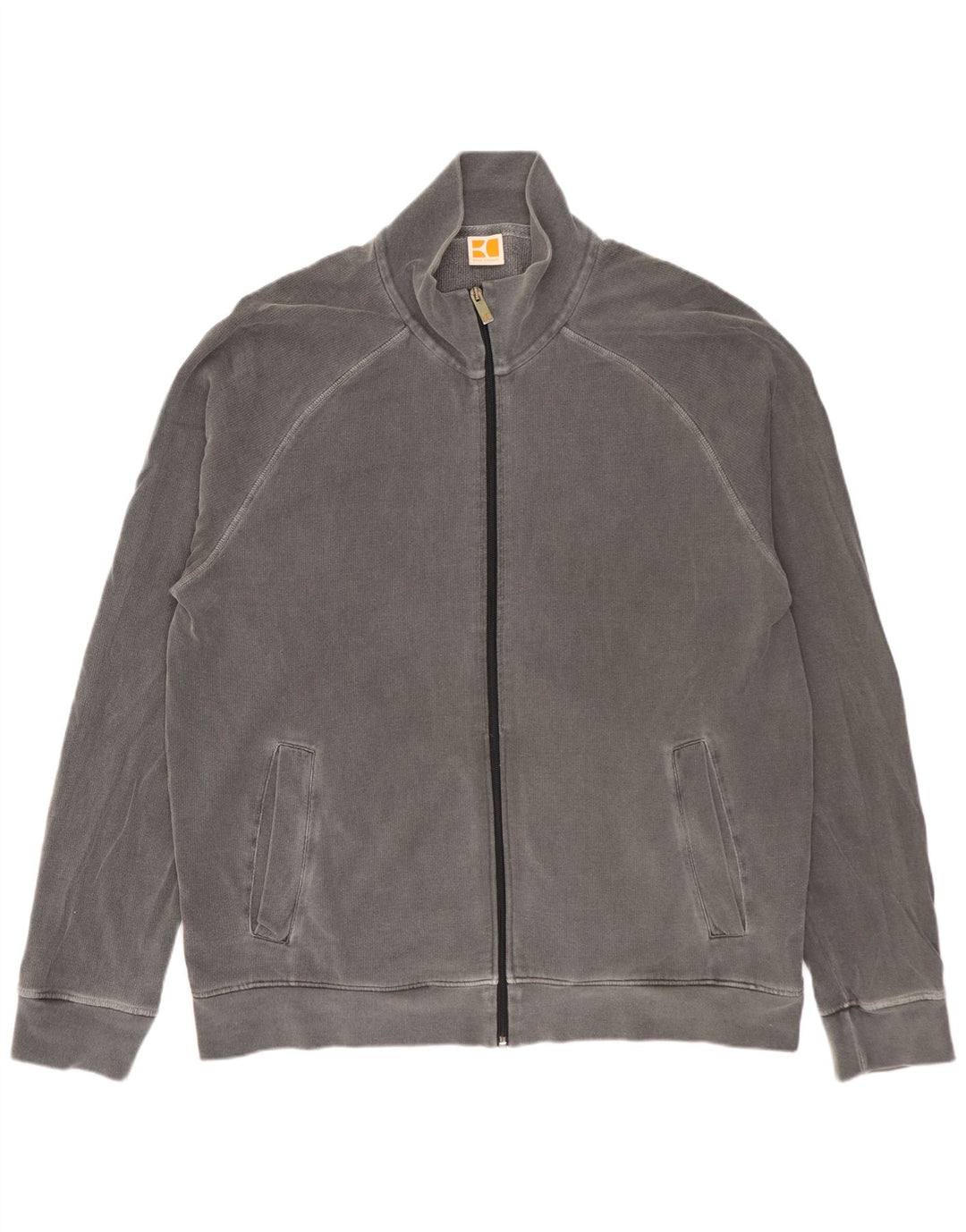 Hugo Boss Mens Treino Top Jaqueta 2XL Algodão Cinza