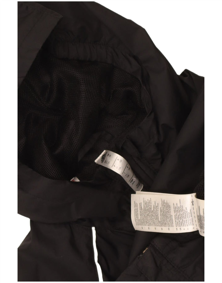 Casaco de chuva com capuz Adidas Boys 11-12 anos preto poliéster