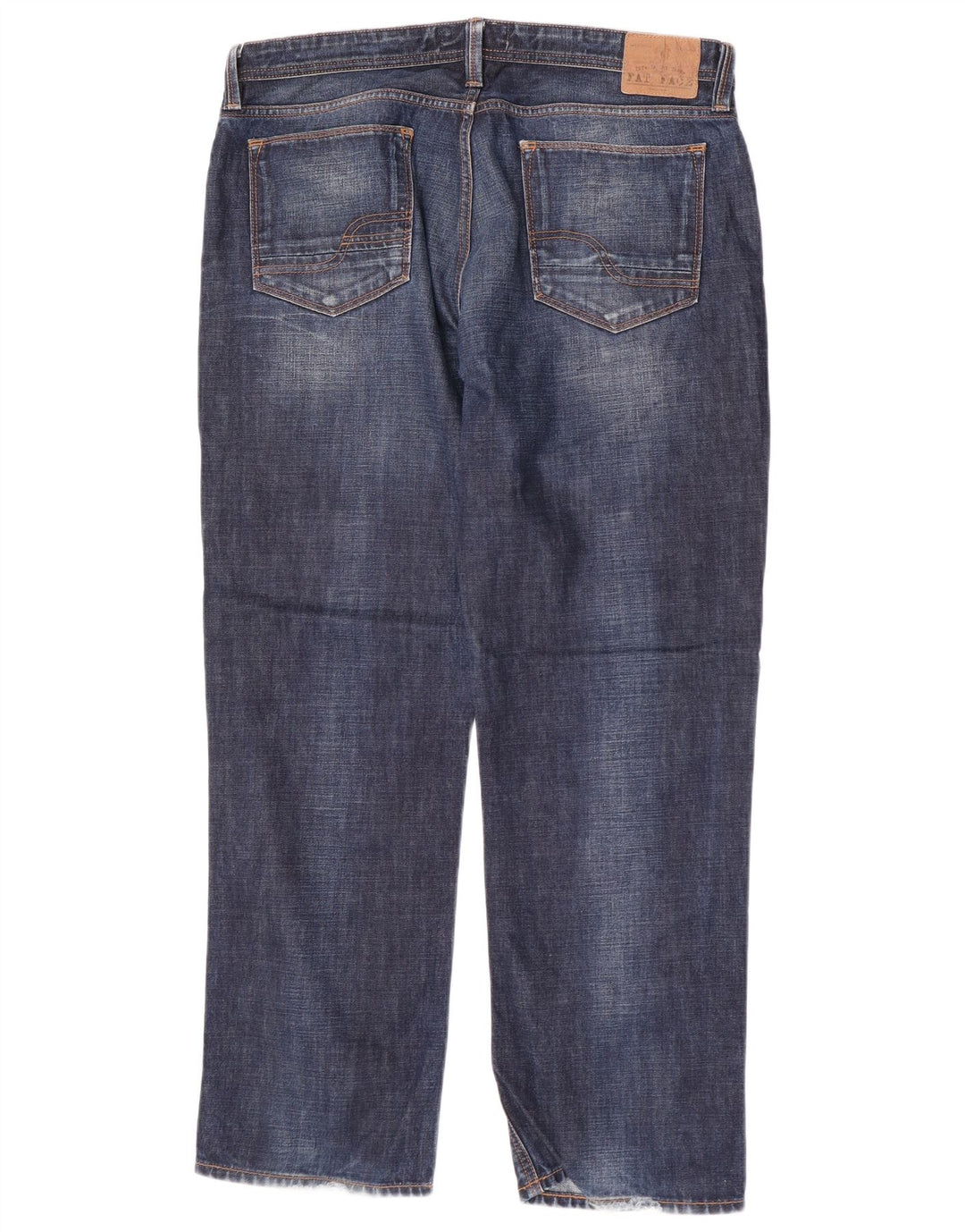 Calça jeans reta masculina Fat Face W36 L31 algodão azul marinho