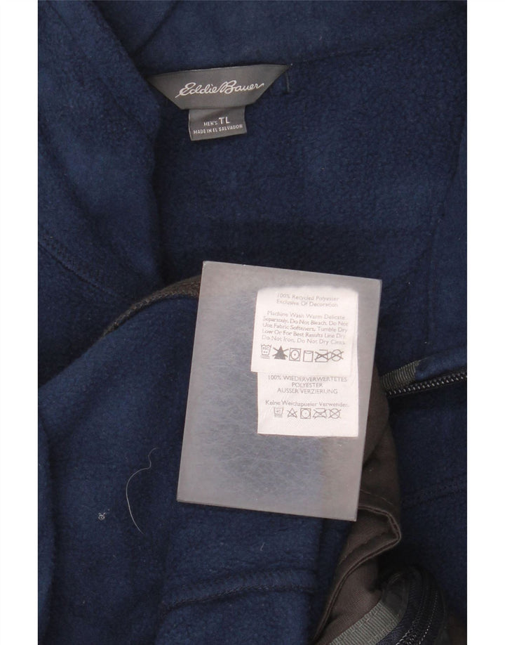 Eddie Bauer Mens Fleece Gilet UK 40 Grande Poliéster Azul Marinho