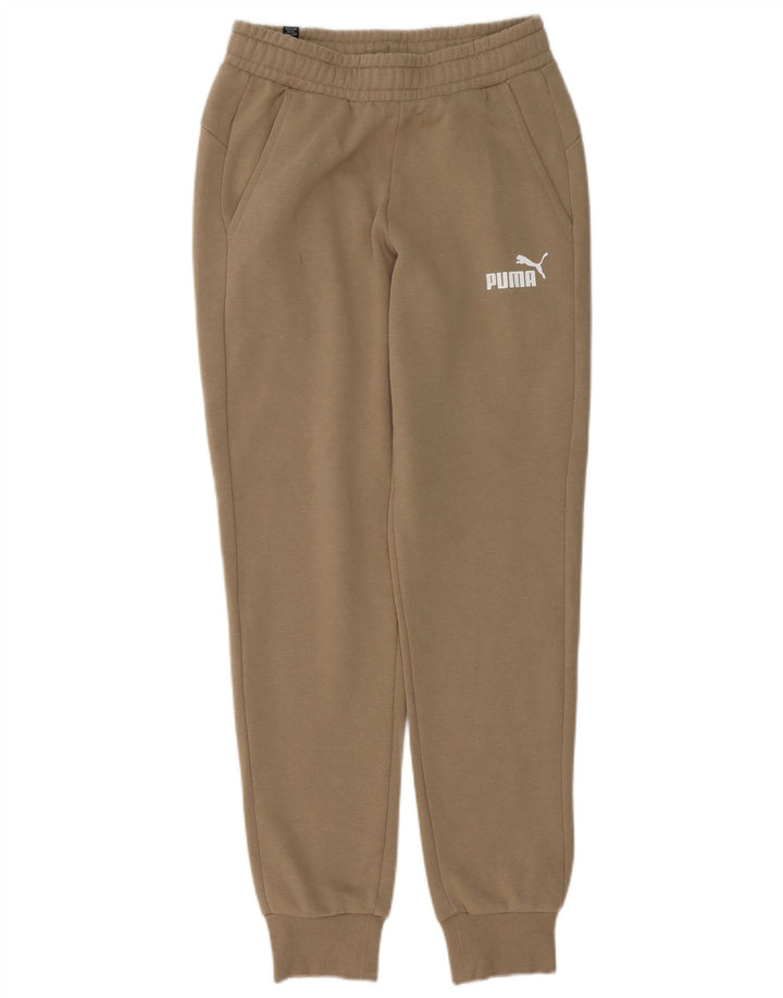 Calça de treino masculina Puma Joggers pequeno algodão marrom