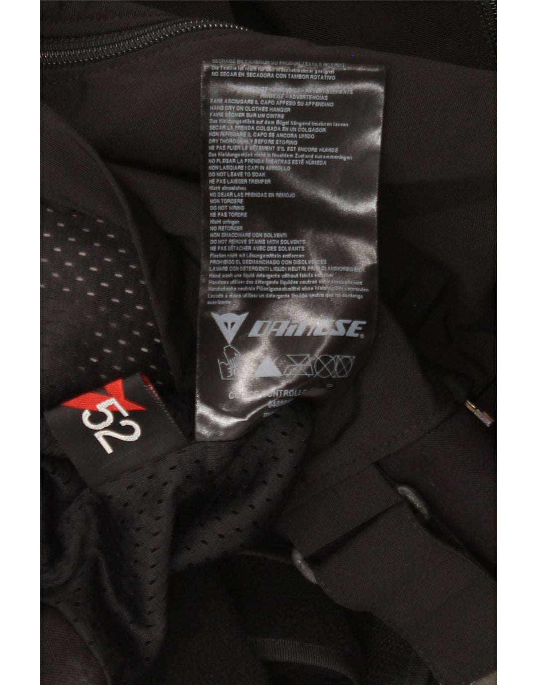 Jaqueta masculina Dainese Racer tamanho 52 médio preto colorblock nylon