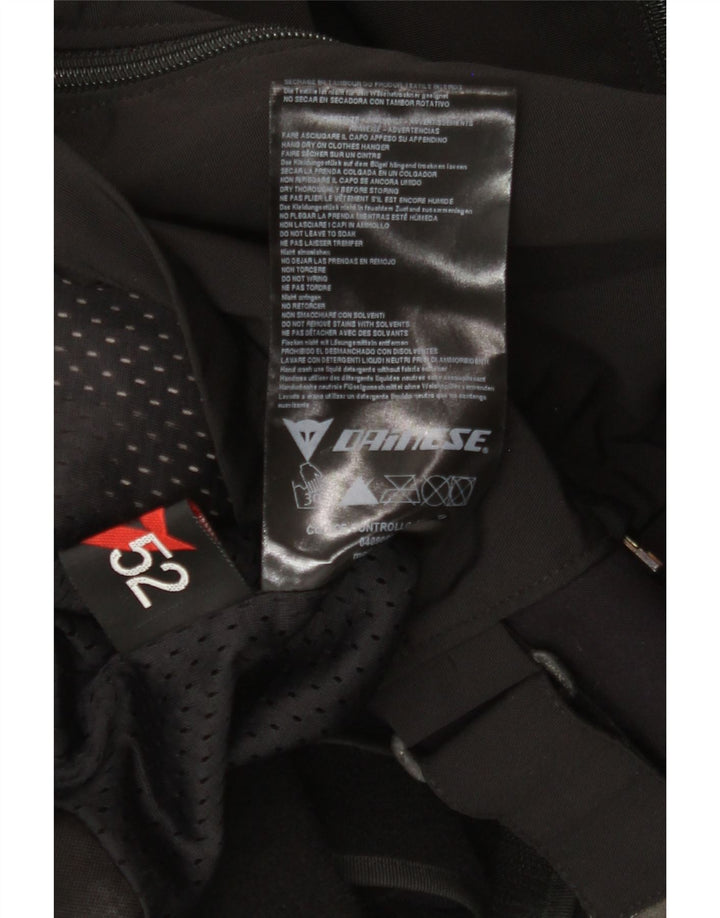 Jaqueta masculina Dainese Racer tamanho 52 médio preto colorblock nylon