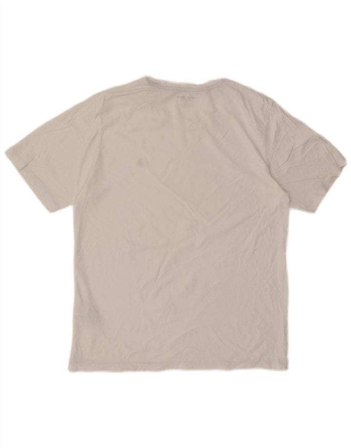Camiseta masculina Jack & Jones Top médio algodão branco