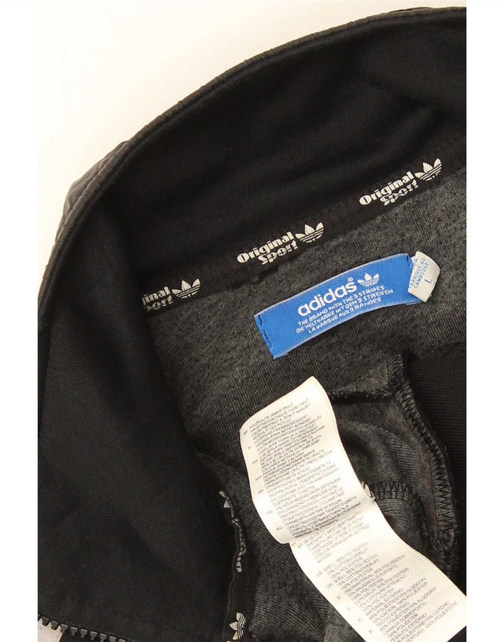 Adidas Mens Treino Top Jaqueta Grande Poliéster Preto