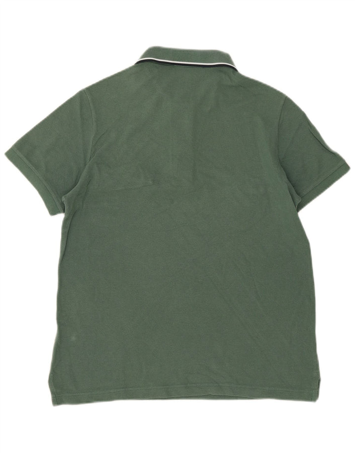 Camisa polo masculina Slim Fit Fred Perry de algodão verde médio