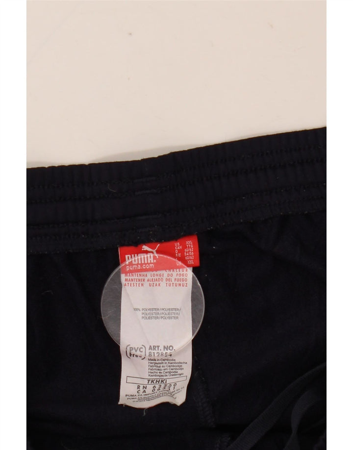 Calça de treino masculina PUMA 2XL poliéster azul marinho