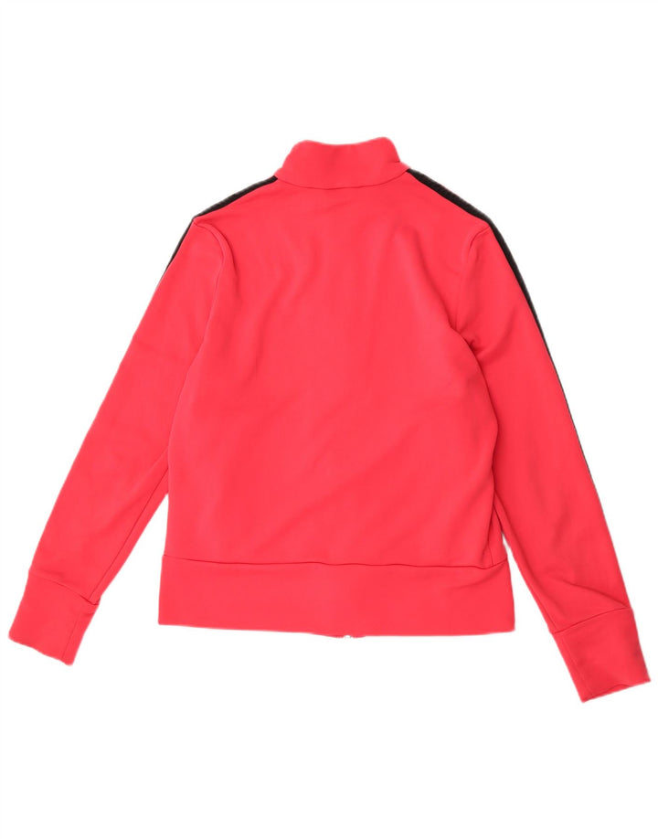 Adidas Womens Tracksuit Top Jacket UK 16 Grande Rosa Poliéster