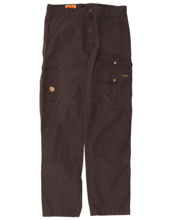 Calça cargo reta masculina Fjall Raven IT 50 grande W34 L33 preta