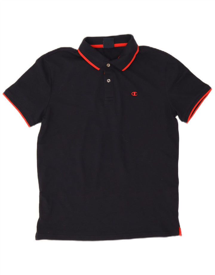 Camisa polo masculina Champion médio algodão azul marinho