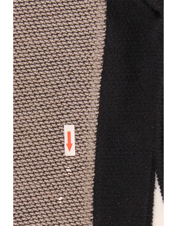 Moletom masculino Weird Fish com gola e zíper, moletom cinza médio colorblock