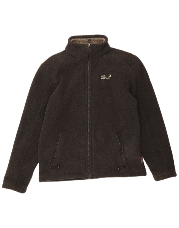 Jaqueta de lã masculina JACK WOLFSKIN Reino Unido 40/42 poliéster cinza grande