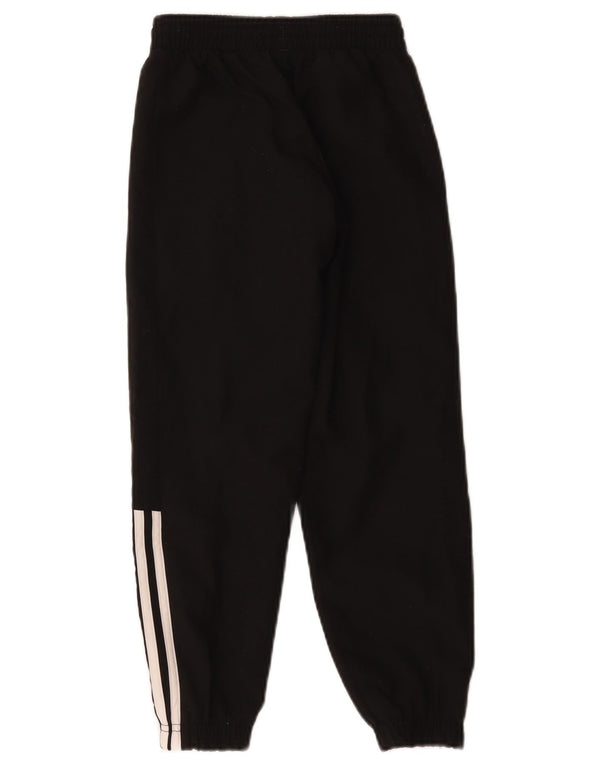 Adidas meninos calças de treino joggers 7-8 anos preto poliéster