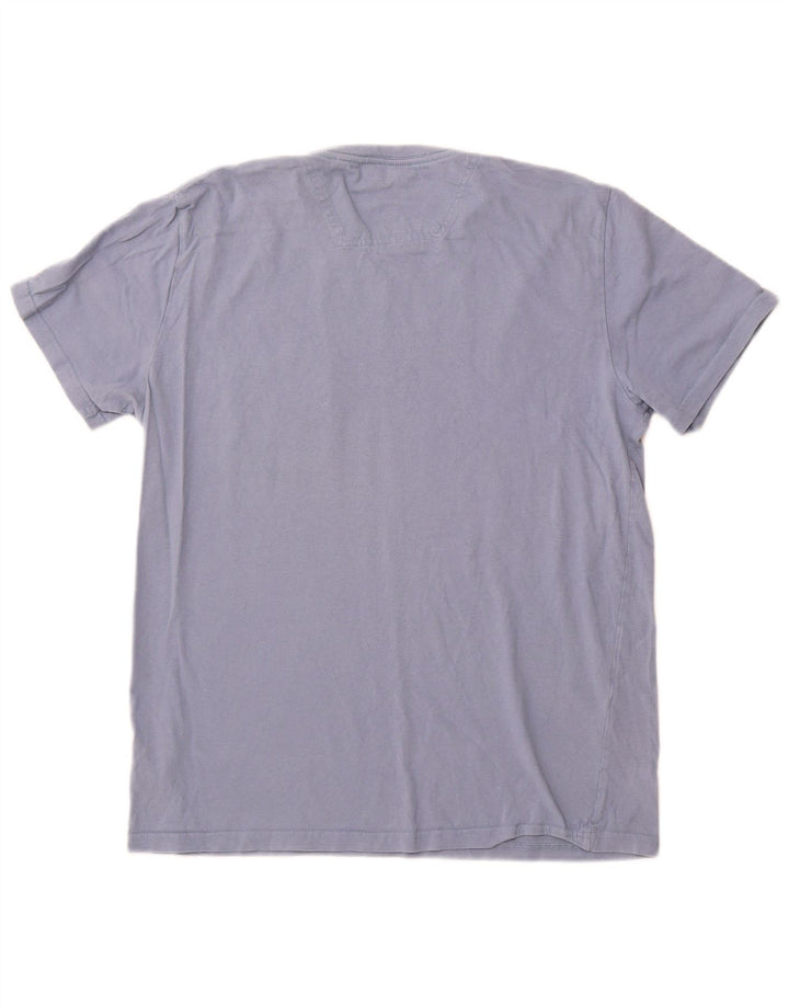 Camiseta masculina JOULES Top médio algodão azul
