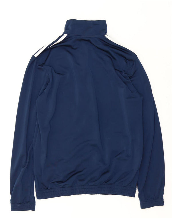 Adidas Mens Tracksuit Top Jacket UK 40/42 Médio Azul Marinho Poliéster