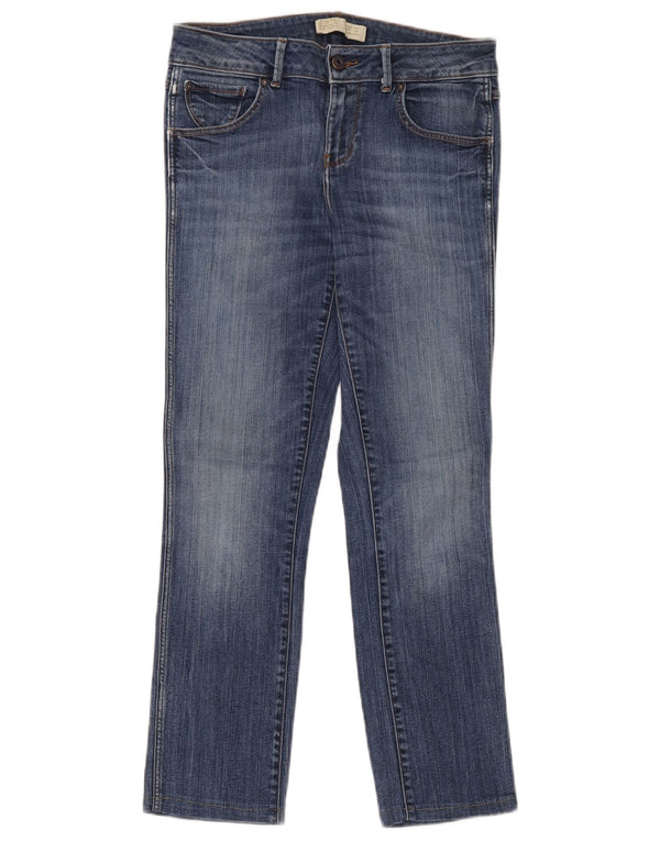 Zara Jeans Slim Feminino EU 38 Pequeno W28 L27 Azul