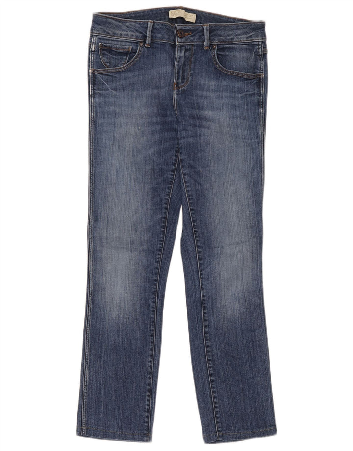 Zara Jeans Slim Feminino EU 38 Pequeno W28 L27 Azul