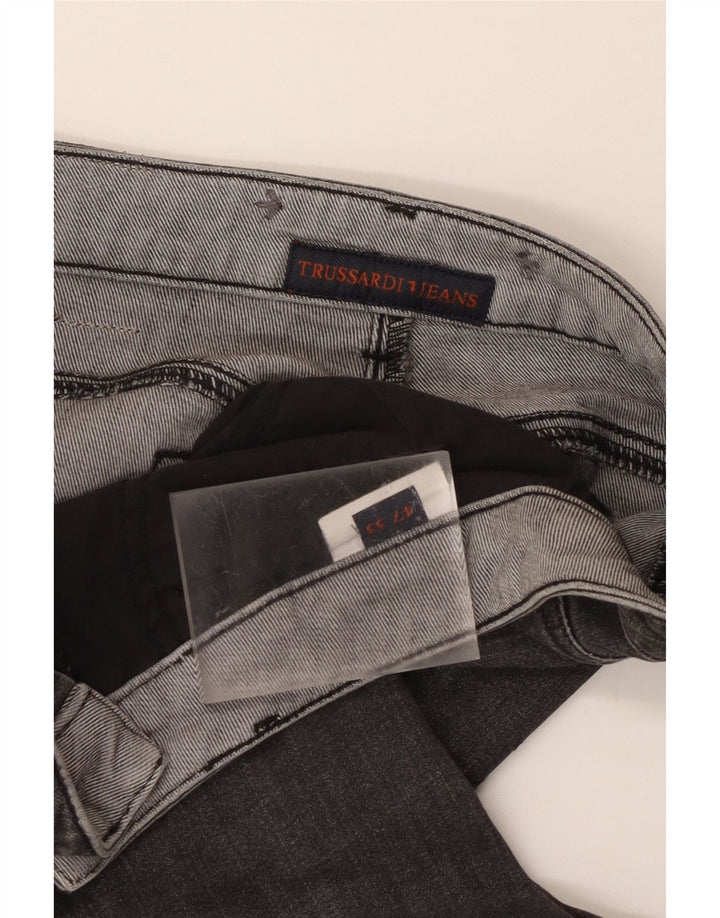 Jeans retos masculinos Trussardi W33 L26 cinza