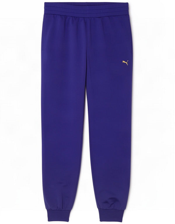 Calça de treino feminina Puma Joggers UK 14 grande azul poliéster