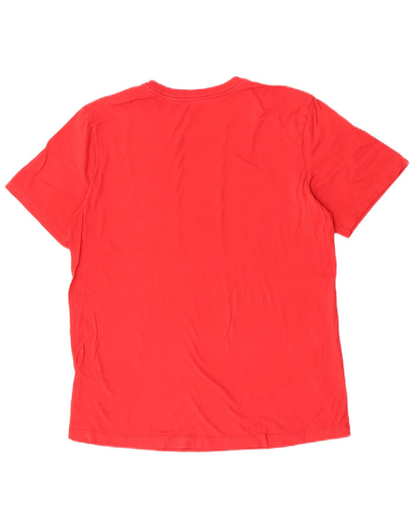 Camiseta Nike masculina gráfica Top médio algodão vermelho