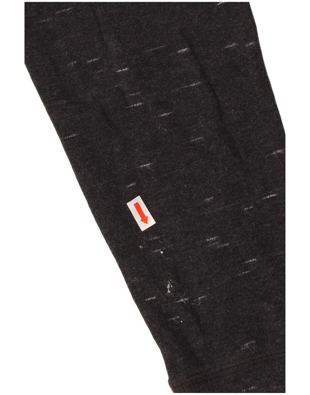 Jumper feminino com capuz grande Champion UK 10 algodão manchado cinza pequeno