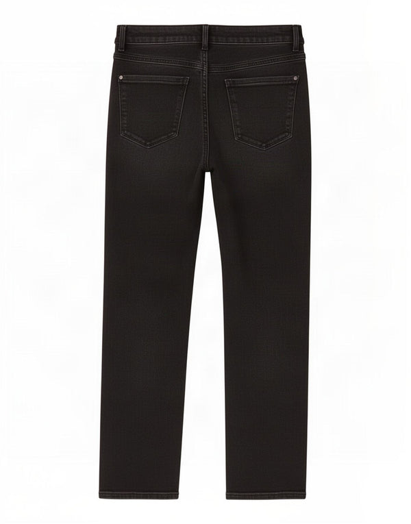 Marks & Spencer Womens Lily Slim Jeans Reino Unido 12 Médio W28 L26 Algodão Preto