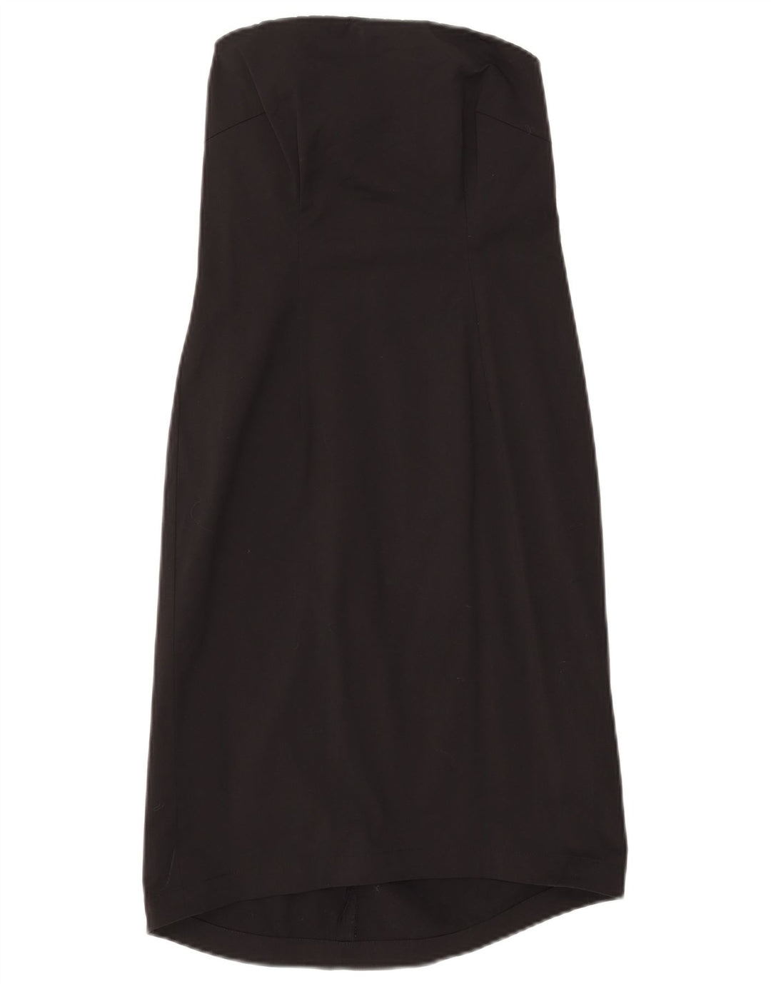 J. Crew Vestido feminino sem alças EUA 0 XS algodão preto