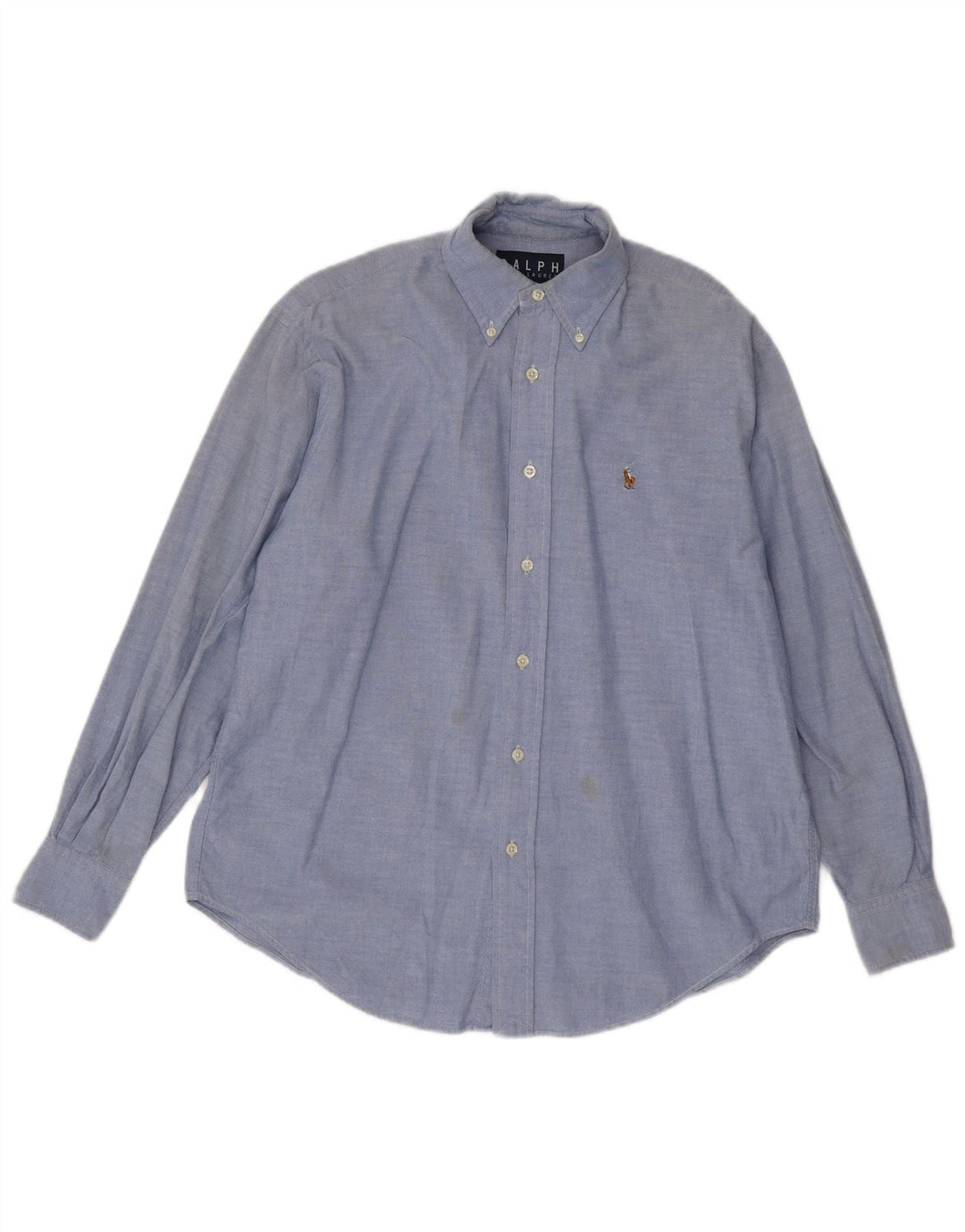 Camisa feminina POLO RALPH LAUREN EUA 8 algodão azul médio