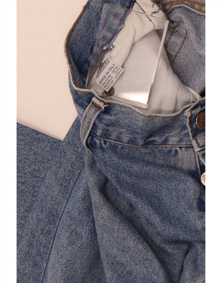 Calça jeans feminina El Charro Tapered IT 42 médio W34 L29 algodão azul