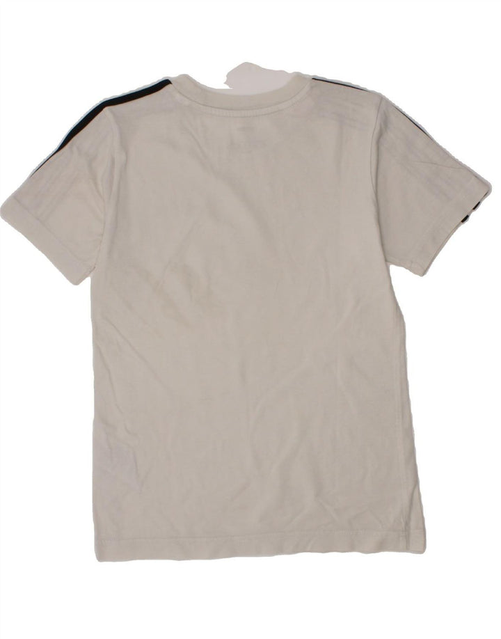 ADIDAS Boys T-Shirt Top 8-9 Years White Cotton Vintage Adidas and Second-Hand Adidas from Messina Hembry 