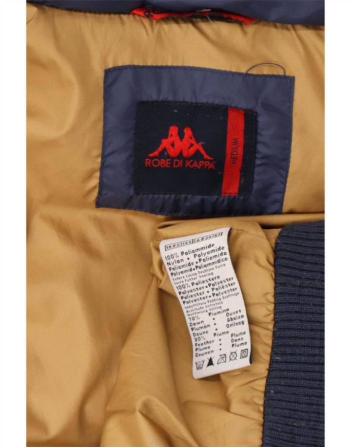 Jaqueta masculina acolchoada com capuz KAPPA UK 38 médio azul marinho poliamida